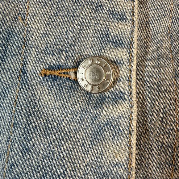 Esprit Denim Jacket Women Small Blue Long Sleeve Button Y2K Vintage Classic - Picture 7 of 8